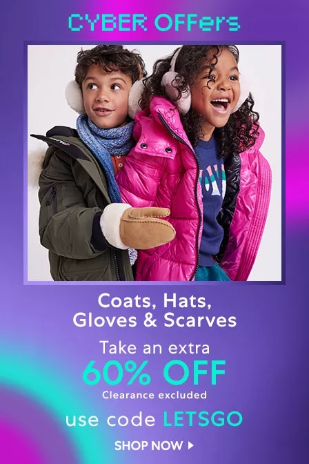 Coats, Hats, Gloves & Scarves: Take an Extra 60% OFF