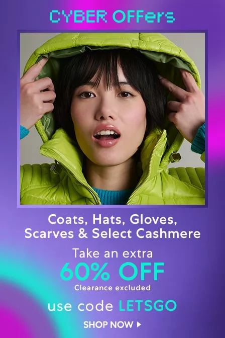 Coats, Hats, Gloves & Scarves: Take an Extra 60% OFF