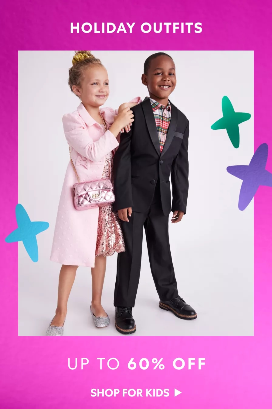 Kids’ Holiday Outfits: Up to 60% OFF