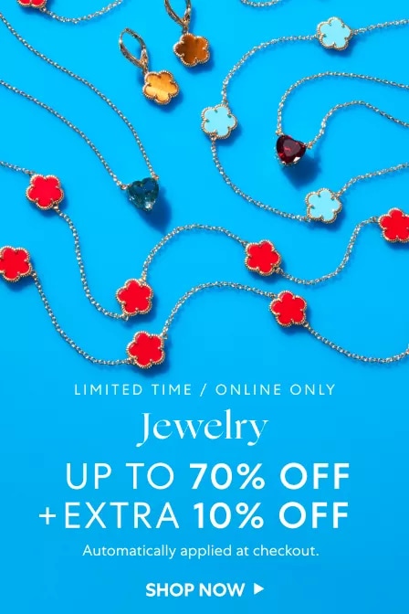 Jewelry: Up to 70% OFF + Extra 10% OFF