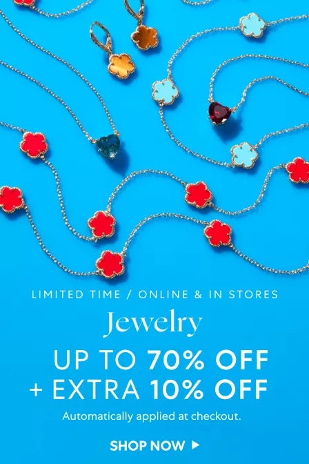 Jewelry: Up to 70% OFF + Extra 10% OFF