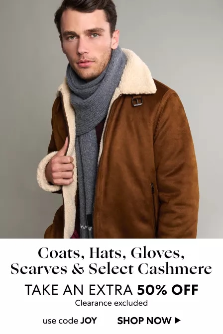 Coats, Hats, Gloves & Scarves: Take an Extra 50% OFF