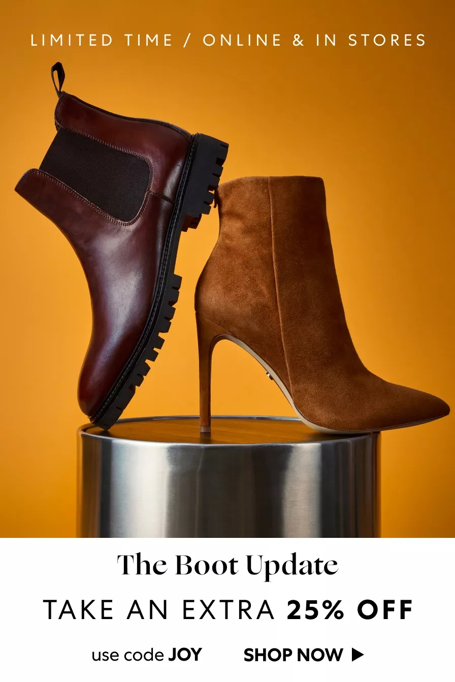 The Boot Update: Take an Extra 25% OFF