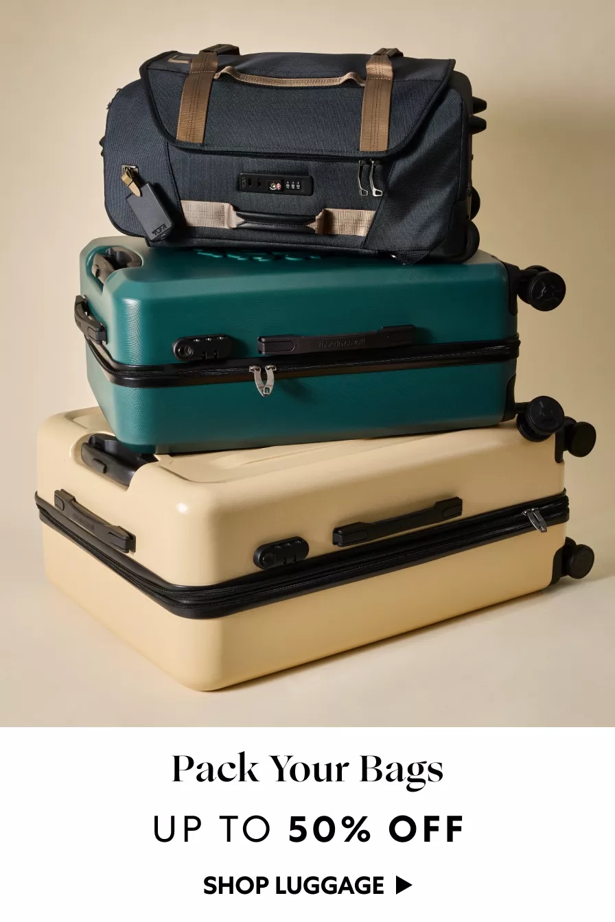 Pack Your Bags: Up to 50% OFF Luggage